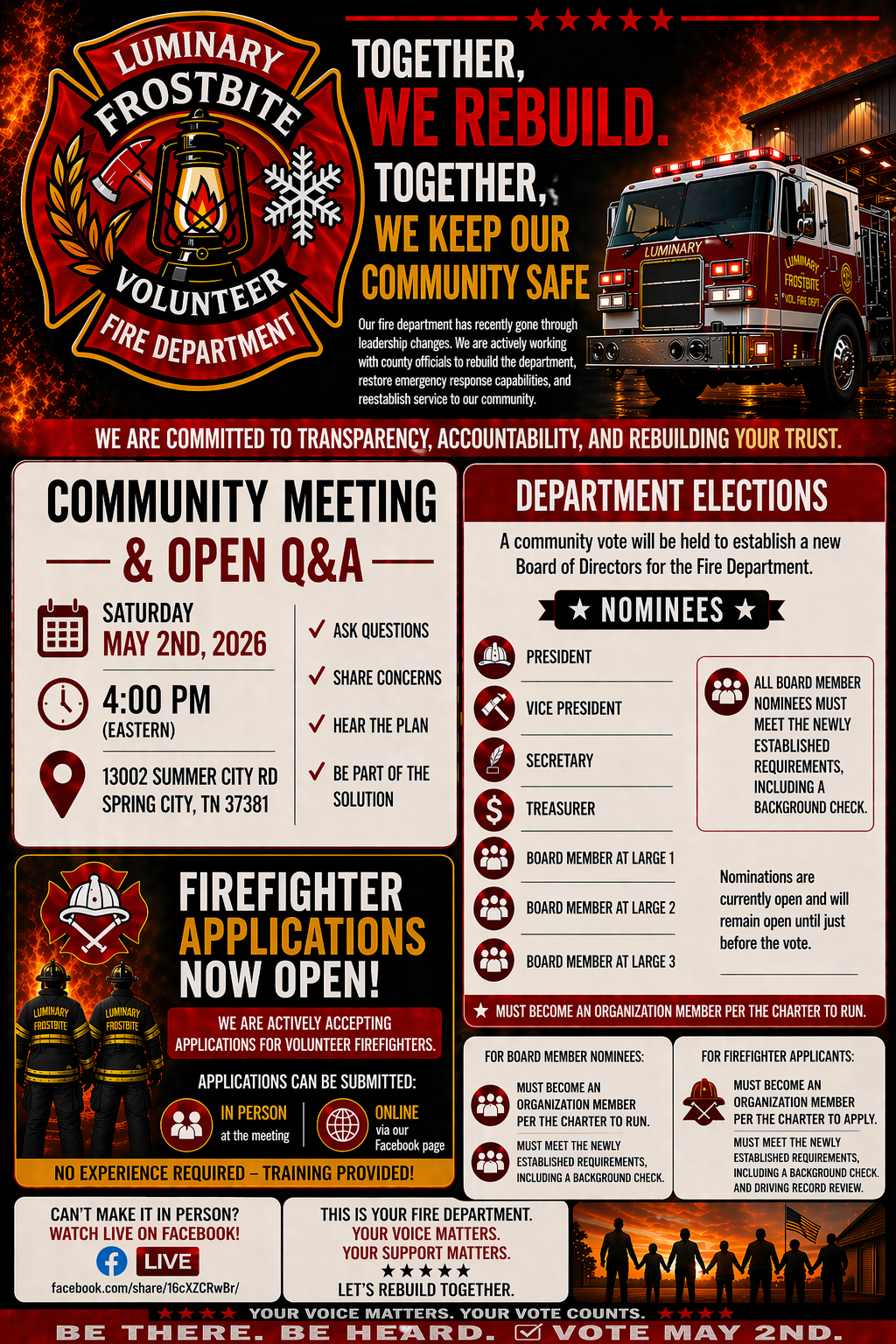 Fire Department Flyer